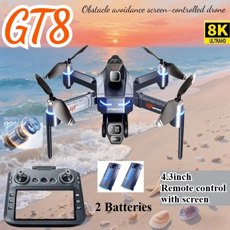Drone Multispectral - Drone 4K HD GT8 caméra évitement