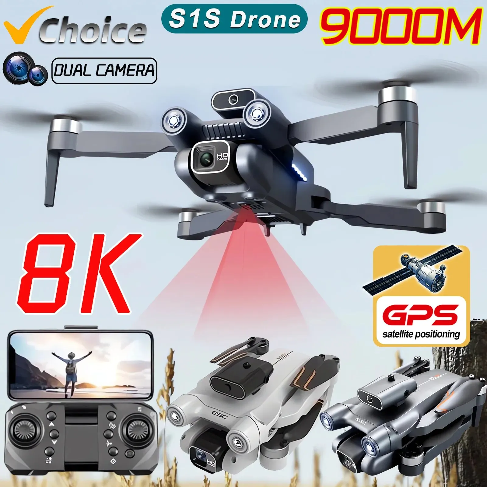 S1S 5G GPS Drone Caméra 8K, Mo - Drone Aerial Photography avis et prix